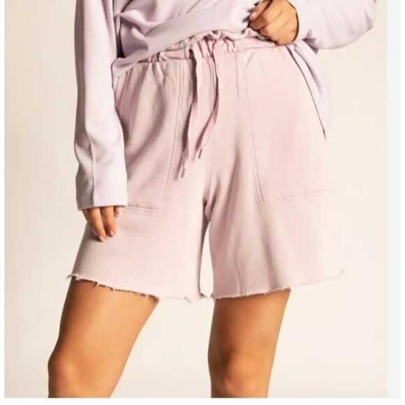 All Saints Pants - ALLSAINTS navarre pink lounge sweat shorts size S